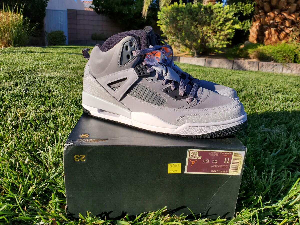 jordan spizike grey orange
